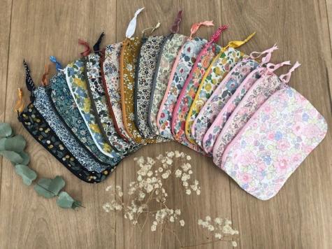 Kit pouches in Liberty fabric