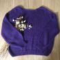 Purple sweater with wool and mohair Souris Grenadine