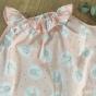 Zoom pyjashort en tissu imprimé lapins rose et blanc Souris Grenadine