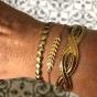Bracelets dorés en acier inoxydable Souris Grenadine